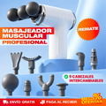 Masajeador Muscular Profesional de Cabezal Triple