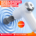 Masajeador Muscular Profesional de Cabezal Triple