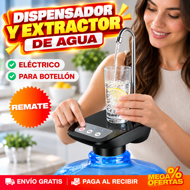 Extractor Dispensador Eléctrico de Agua para Botellón
